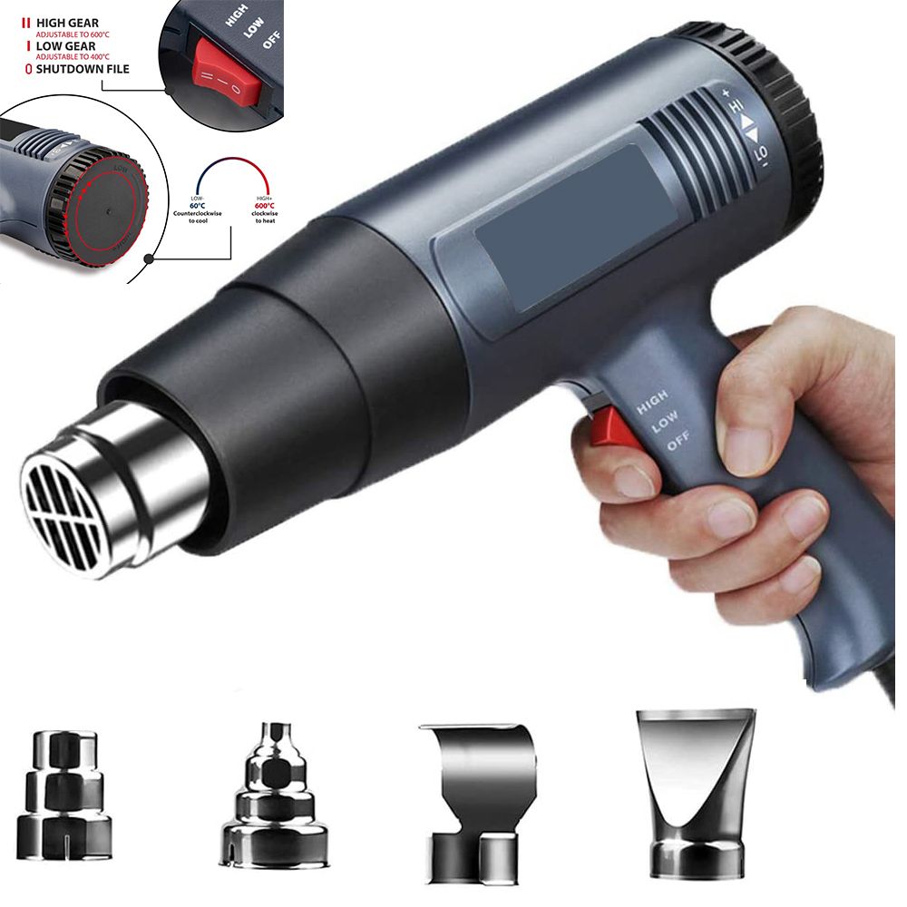 2000W Adjustable Variable Temperature Hot Air Gun Car Film