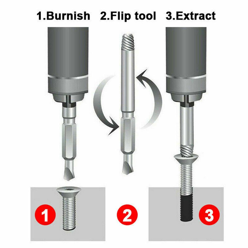 5 Pieces Of Broken Head Screw Rust Remover Slipper