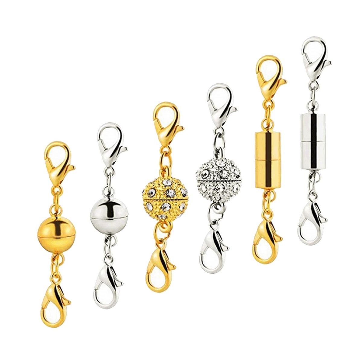 2X 6Pcs Necklace  Clasp Closure Bracelet Lobster