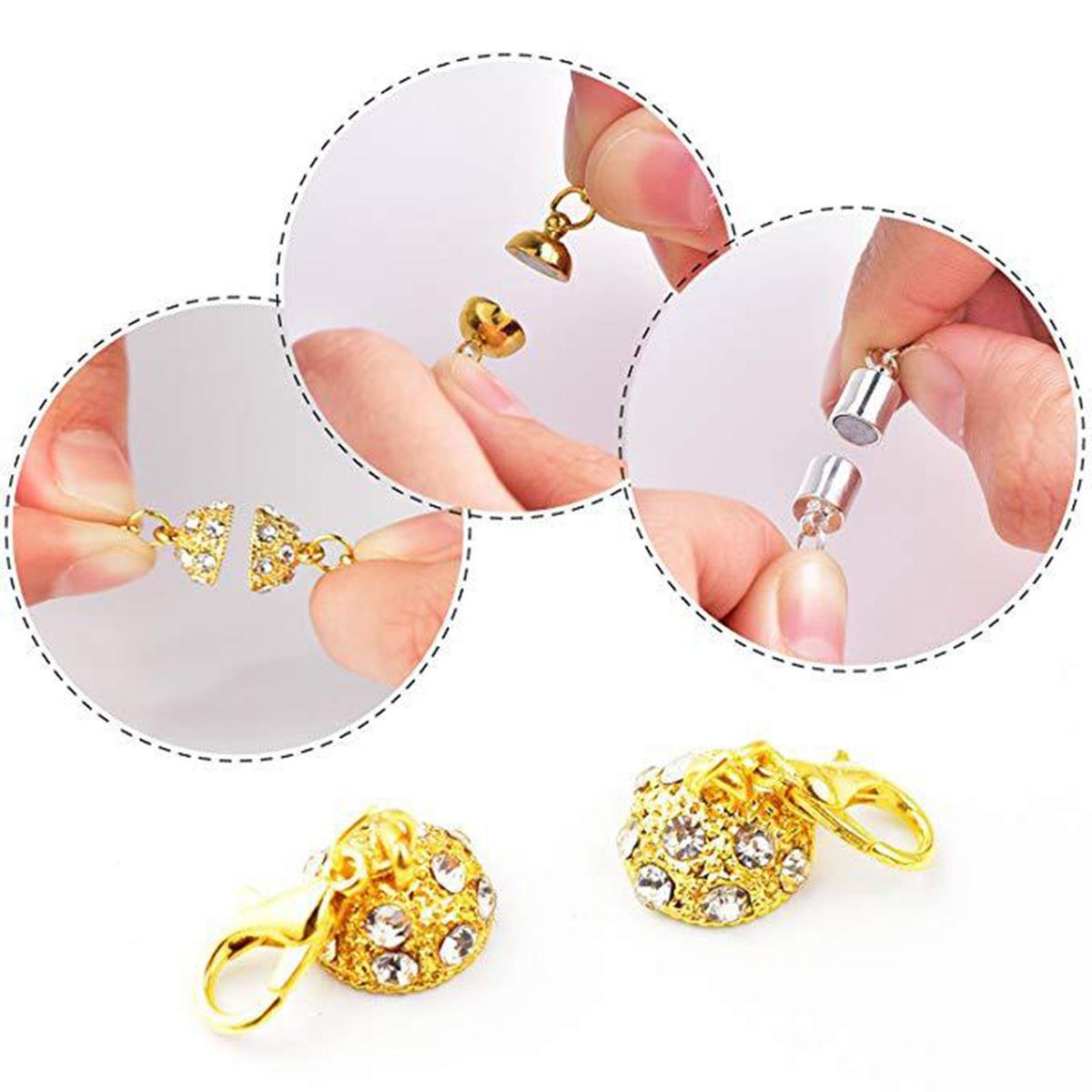 2X 6Pcs Necklace  Clasp Closure Bracelet Lobster