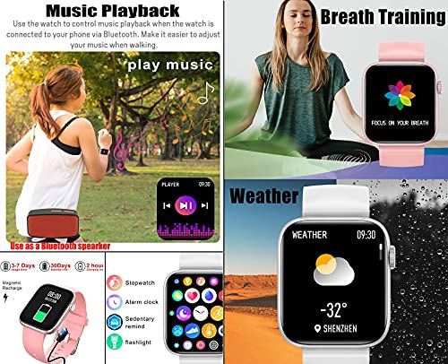 Feifuns Smart Watch With CallAnswer Make Call IP67 Waterproo