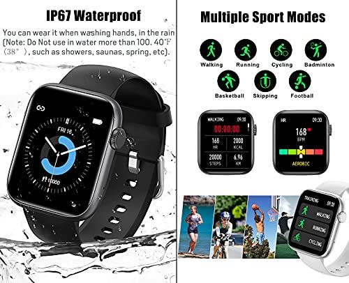 Feifuns Smart Watch With CallAnswer Make Call IP67 Waterproo