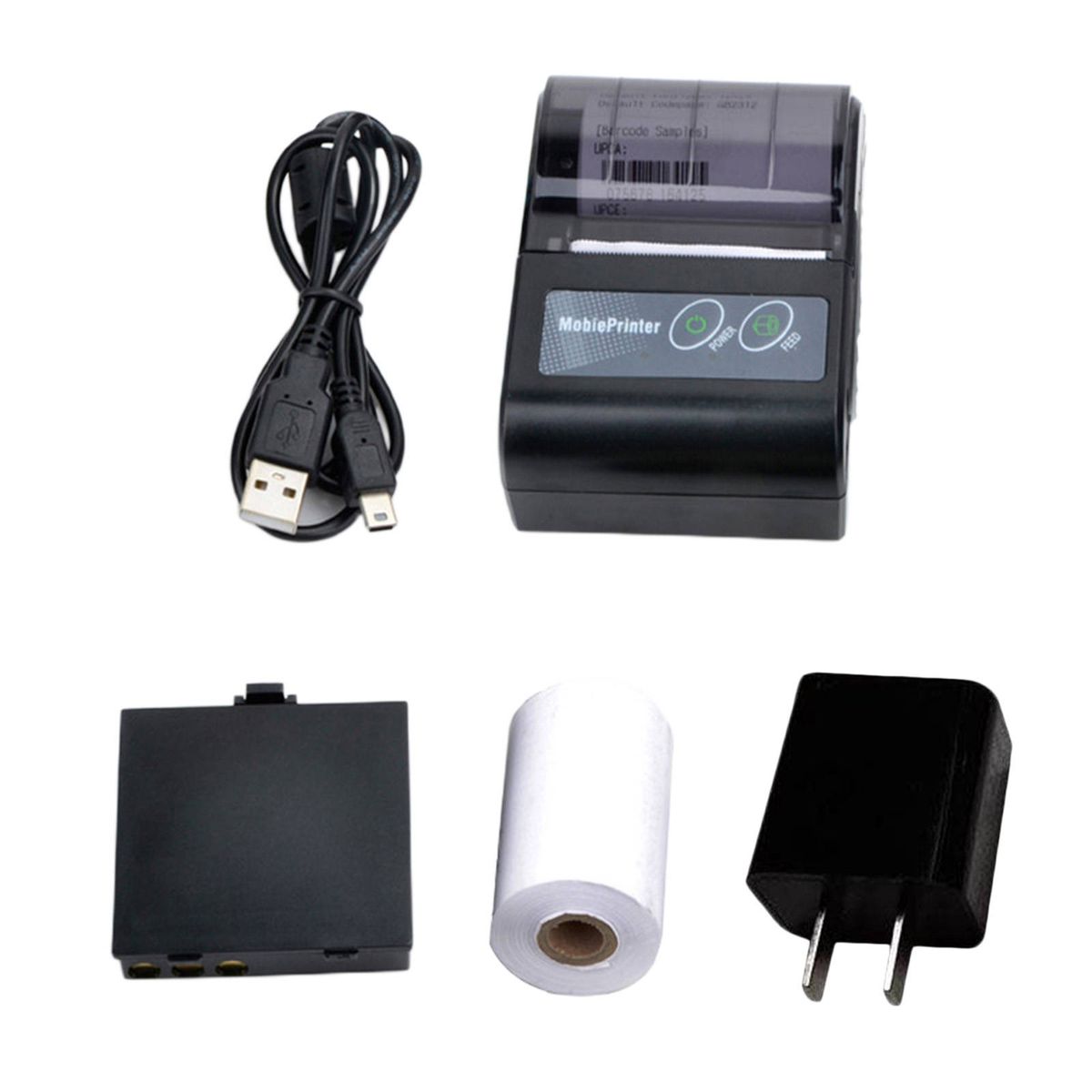 Portable Wireless Mini 57.5mm Bluetooth Printer Portable