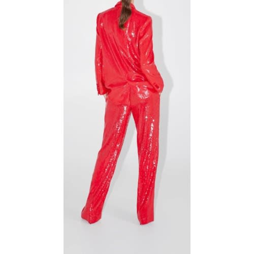 Red Sequin Pants
