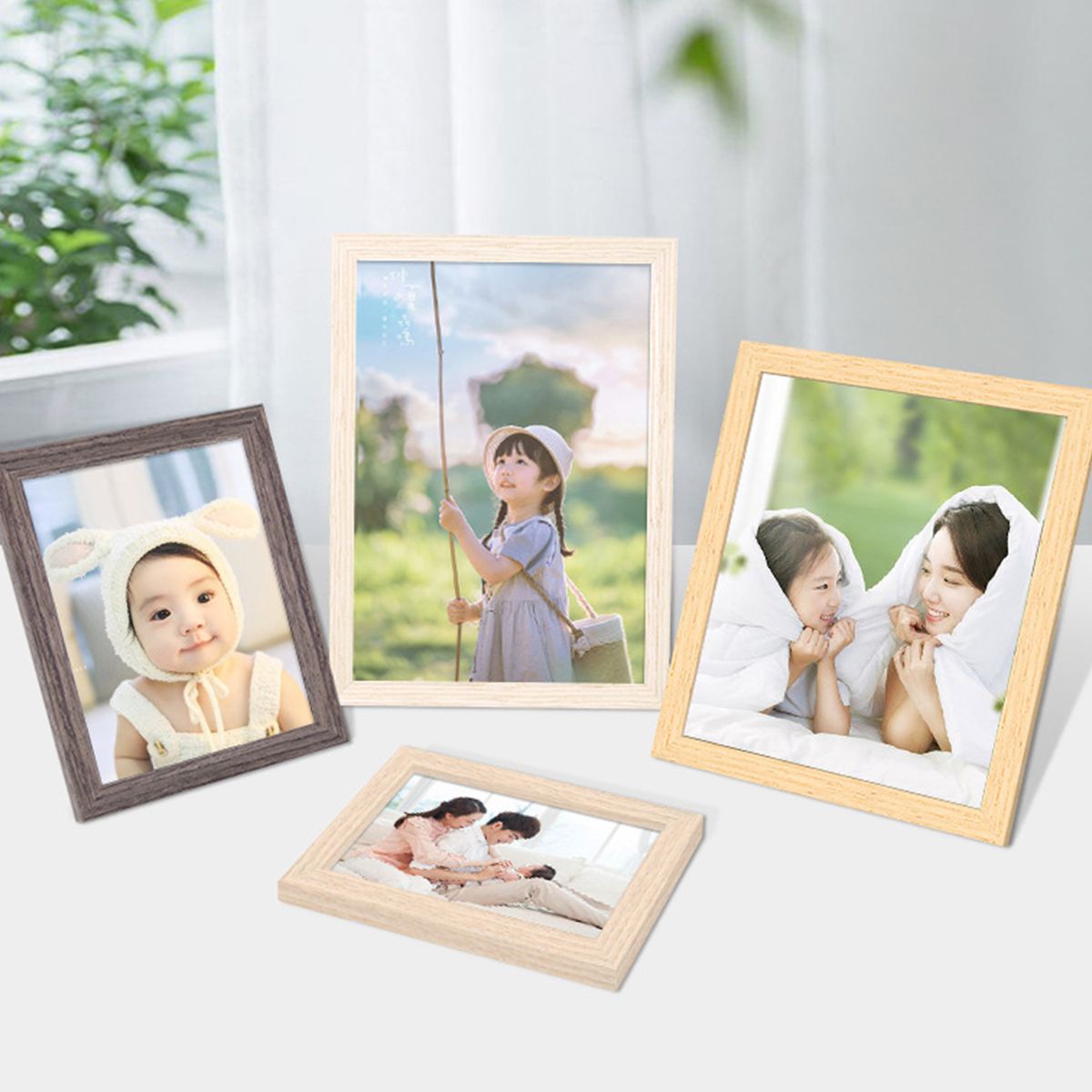 8 Inch Wooden Picture Frame Natural Eco Wood Photo Frame