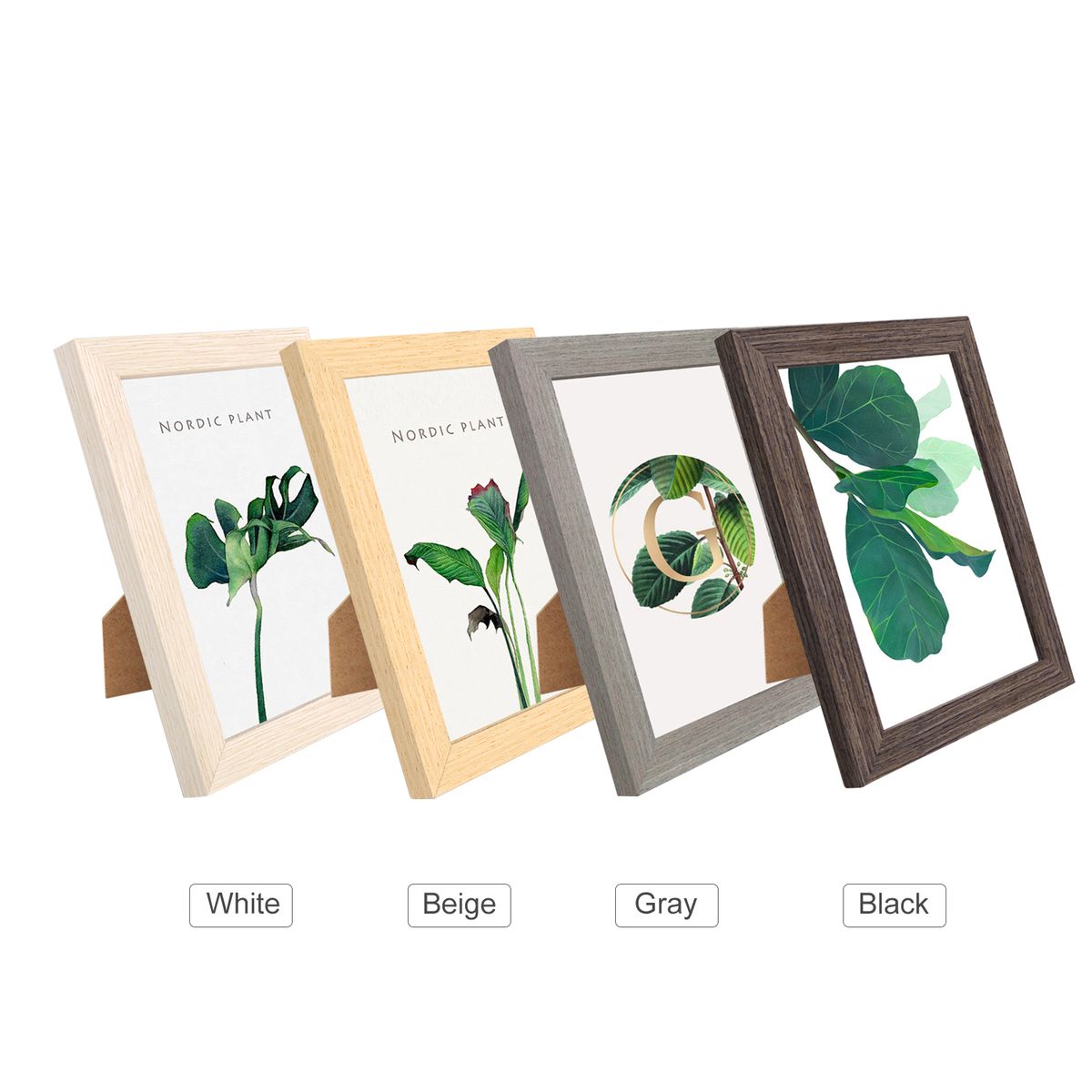 8 Inch Wooden Picture Frame Natural Eco Wood Photo Frame