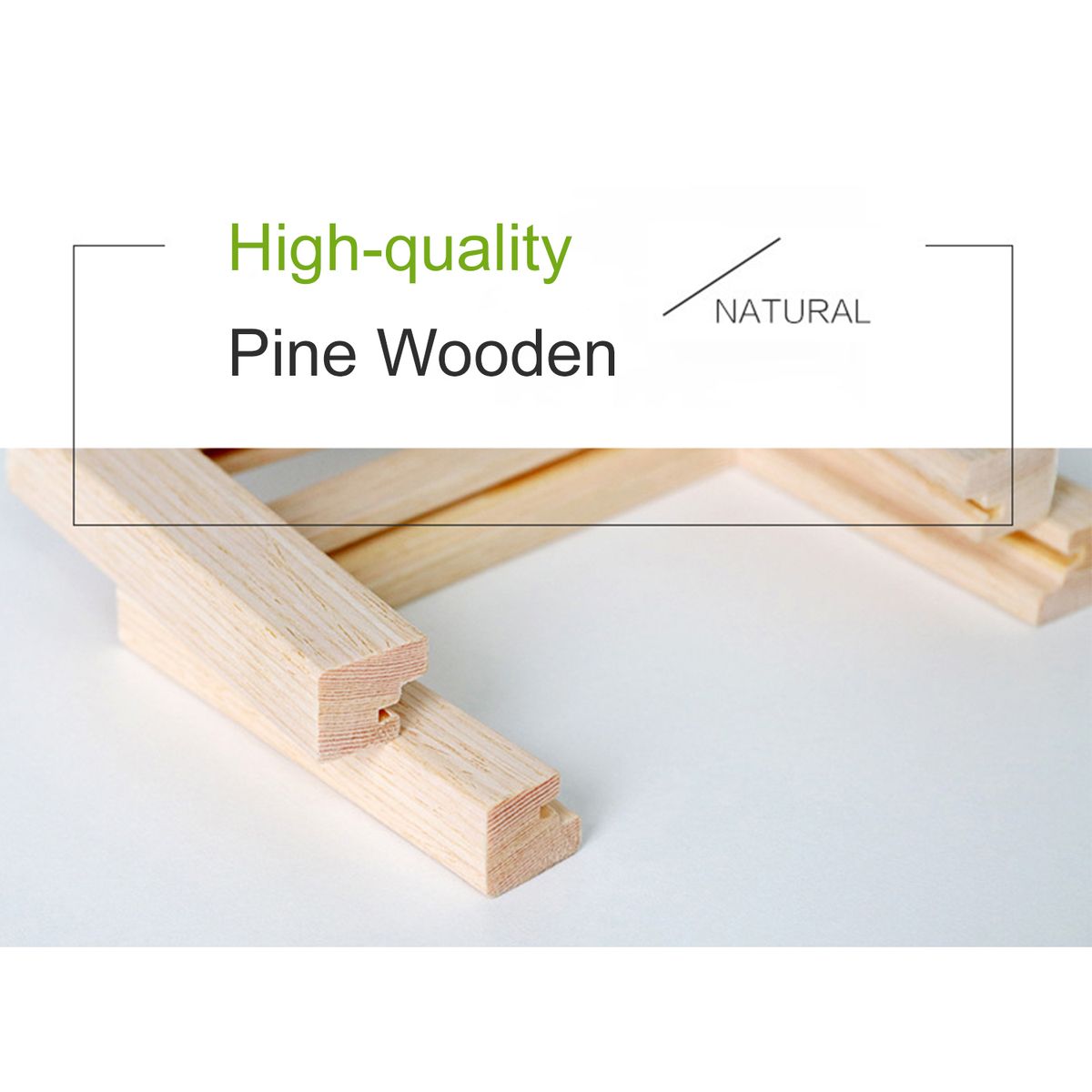 8 Inch Wooden Picture Frame Natural Eco Wood Photo Frame