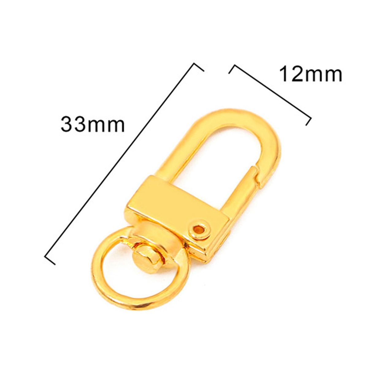 Clasp Hooks Clips Small Size Colorful For Crafts Rectangle 30pcs