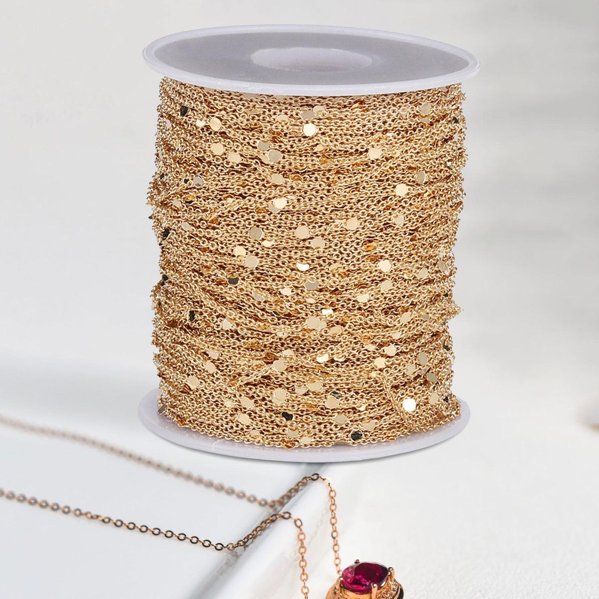 Chains For Necklace Bracelet 2M Keychain Chains Aureate