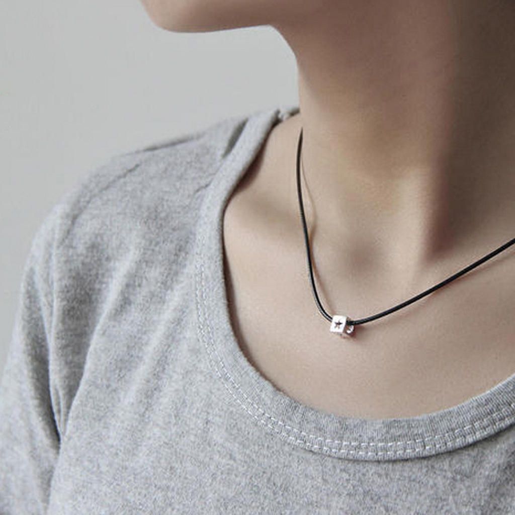 100 Waxed Necklace Cord Chain W/ Lobster Claw Clasp DIY Jewelry Black