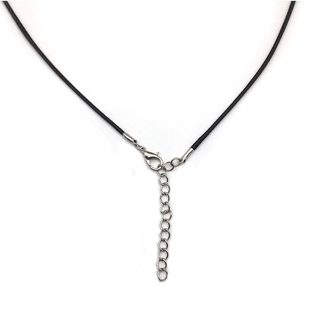 100 Waxed Necklace Cord Chain W/ Lobster Claw Clasp DIY Jewelry Black