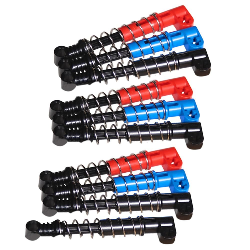 Multicolor 10PCS Hard Spring Shock Absorber Arm Spring for MOC Building Block Parts for High-Tech Accessories Spring 92592