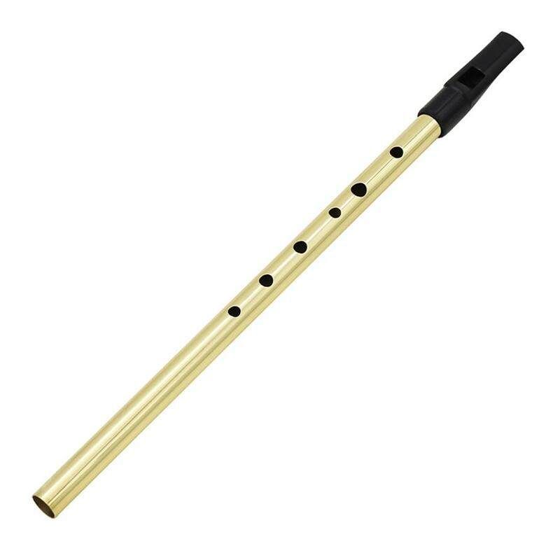 Neutral D Tune Irish Brass Flute Gold