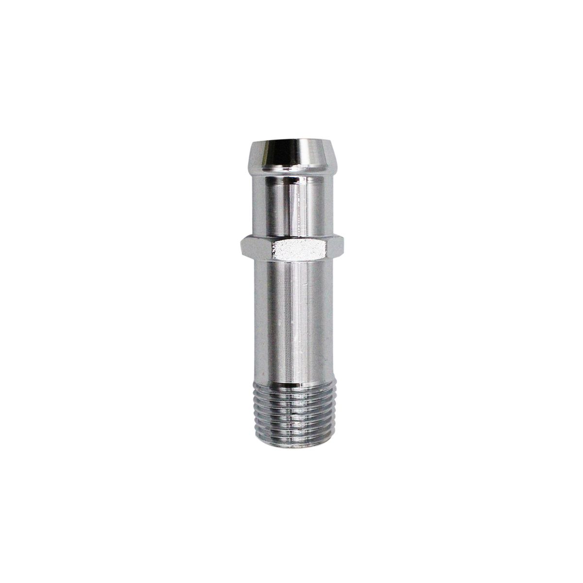 Chrome Steel Water Pump Fitting Heater Hose 3/4'' BARB SBC