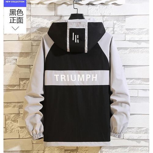 Black Spring New Men Jacket Casual Hooded Jacket Students