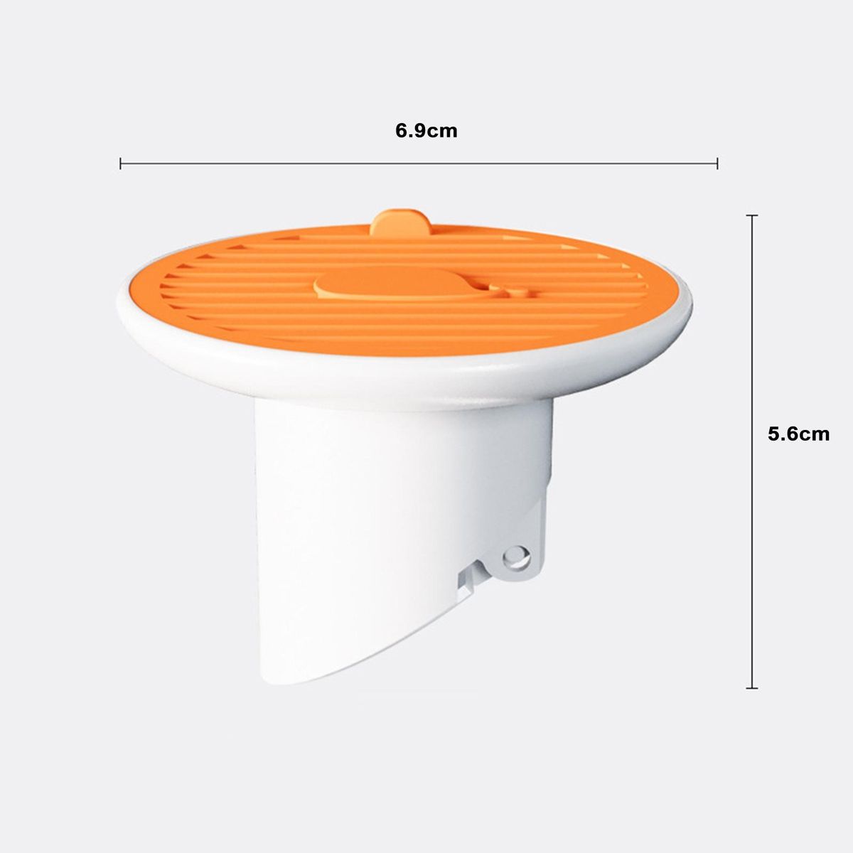 Whale Magnetic Drain Cover Versatile Kitchen Bathroom Odor-proof Orange