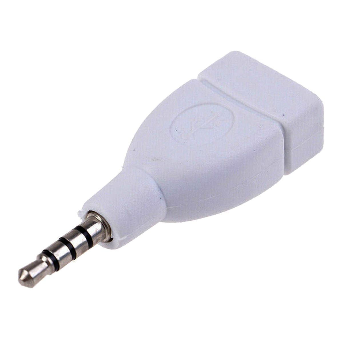 3.5mm Male AUX Audio Plug Jack To USB 2.0 Female Adapter Auxiliary