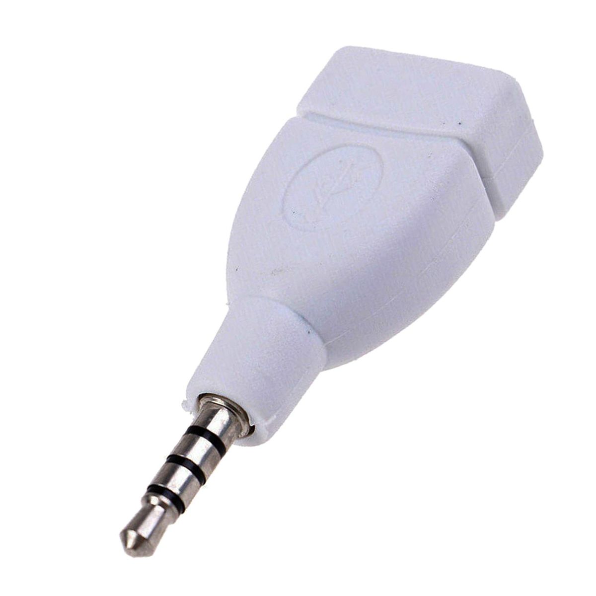 3.5mm Male AUX Audio Plug Jack To USB 2.0 Female Adapter Auxiliary