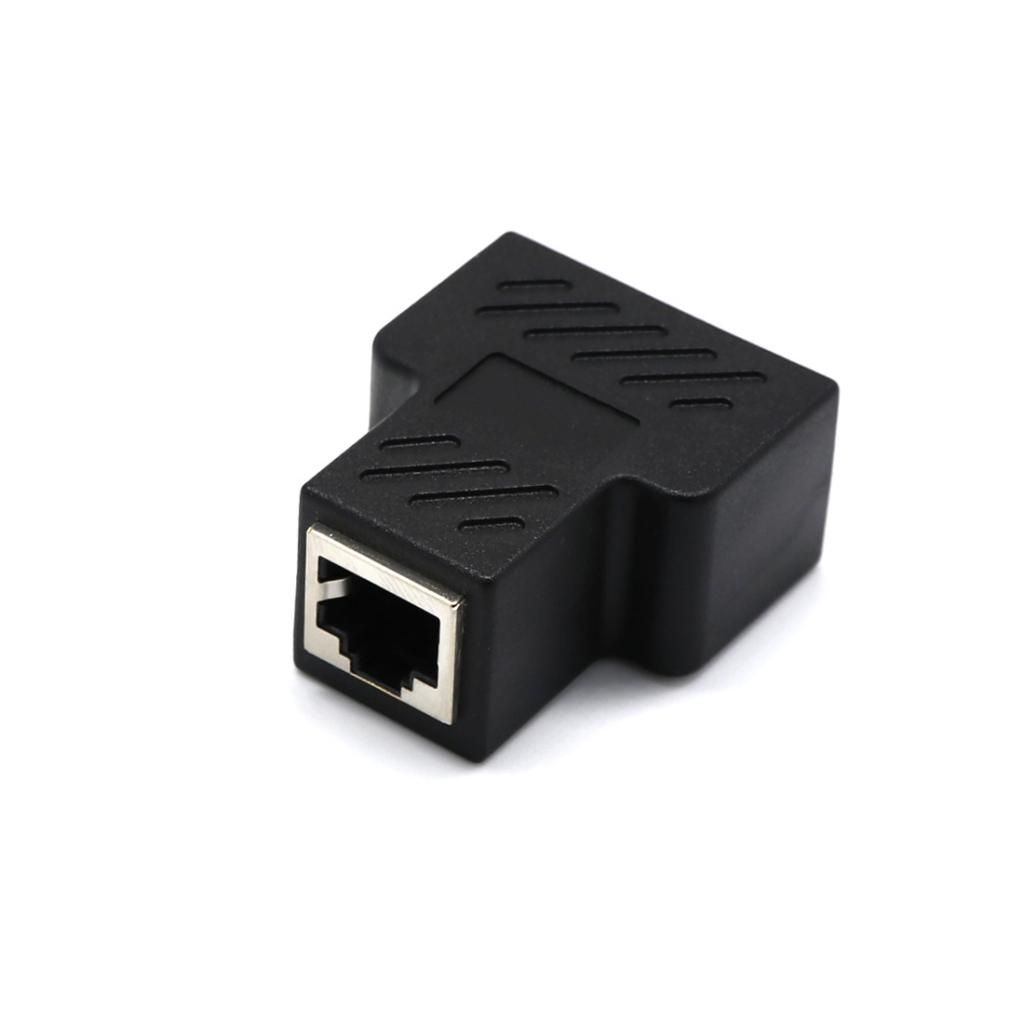 2pcs 1 To 2   Network Cable  Splitter  Adapter