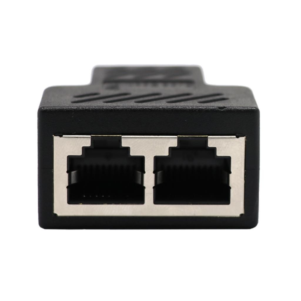 2pcs 1 To 2   Network Cable  Splitter  Adapter