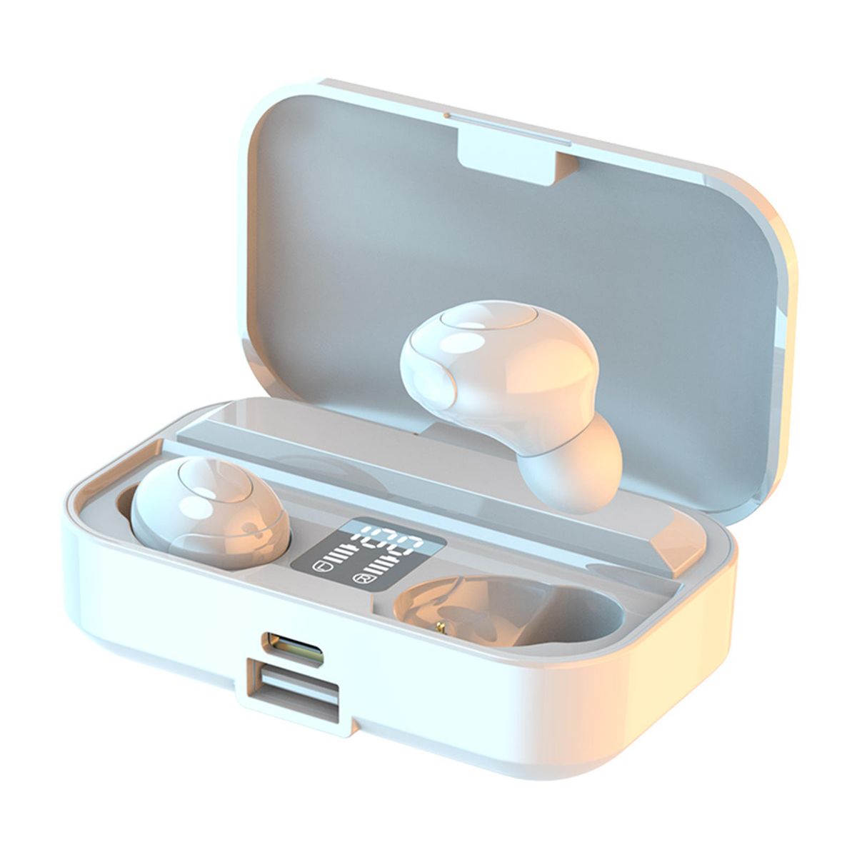 In Ear Ear Buds Speaker Deep Bass Microphone White