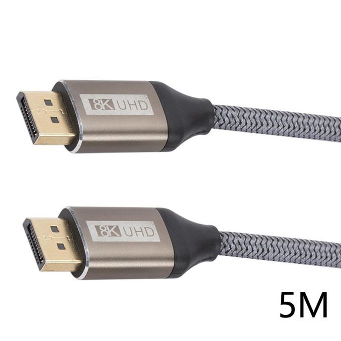 8K DisplayPort Cable 1.4 DP To DP Cable 8K@60Hz 4K@144Hz 2K@165Hz 5m