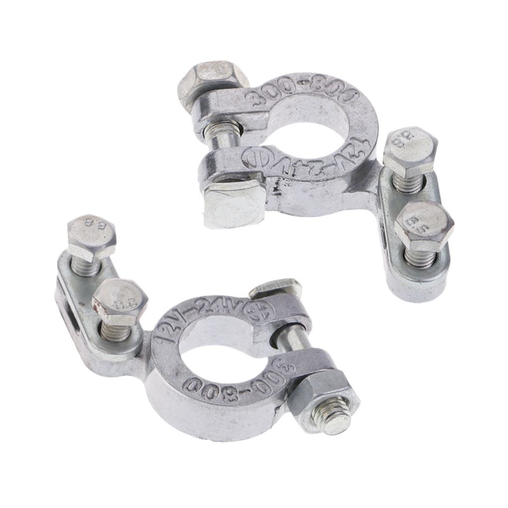 Car Replacement Battery Terminal Clamp Clips Connectors Positive &