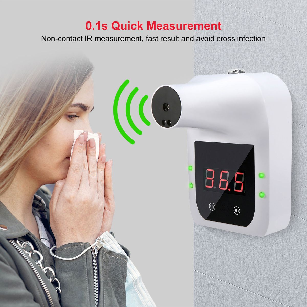 Touchless Infrared Thermometer °C/°F High Temperature