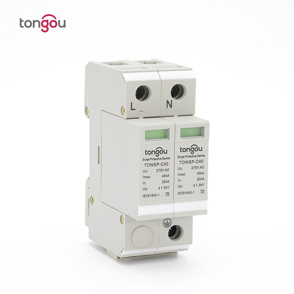 SPD 1P N 20KA~40KA ~275VAC House Surge Protector Protection