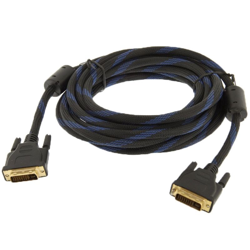 DVI-I Dual Link 24+5 Pin Male To Male M / M Video Cable
