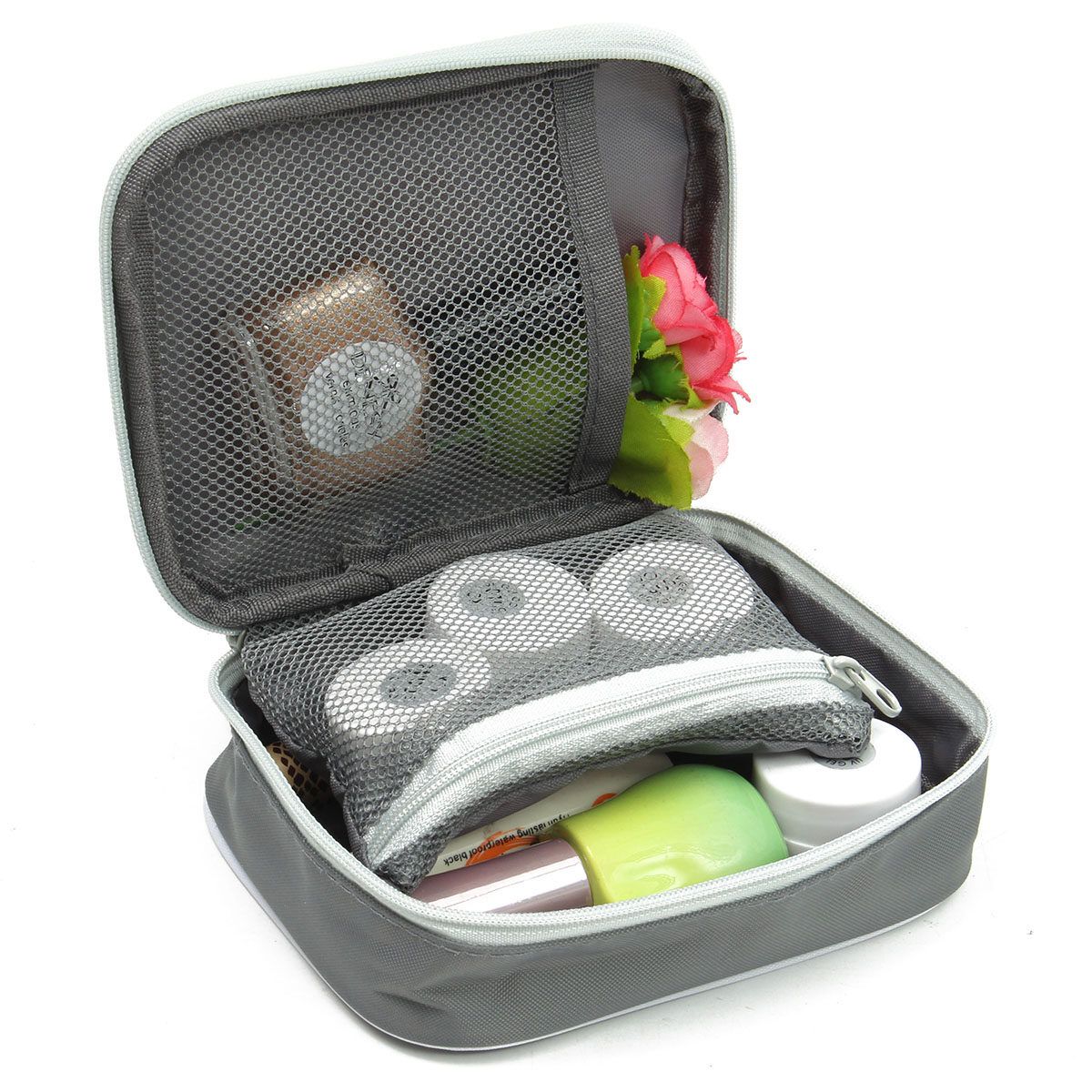 Outdoor Medicine Bag First Aid Emergency Kit Survival Wrap Gear Hunt Travel Bag Gray