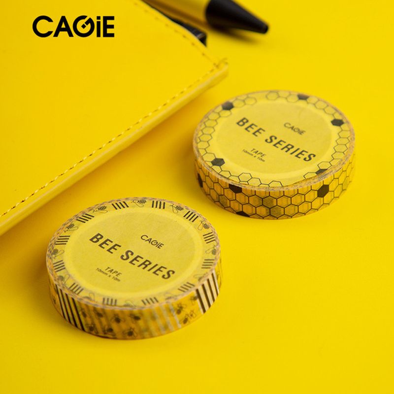 10Pcs Set Washi Tape Cute Bees Decorative Adhesive Tape For