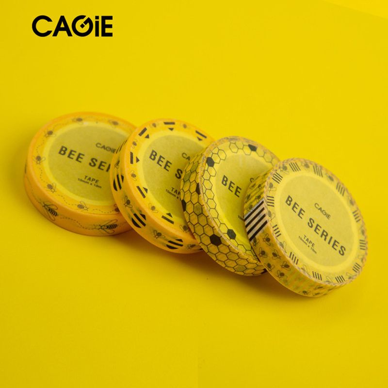 10Pcs Set Washi Tape Cute Bees Decorative Adhesive Tape For