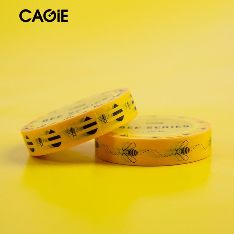 10Pcs Set Washi Tape Cute Bees Decorative Adhesive Tape For