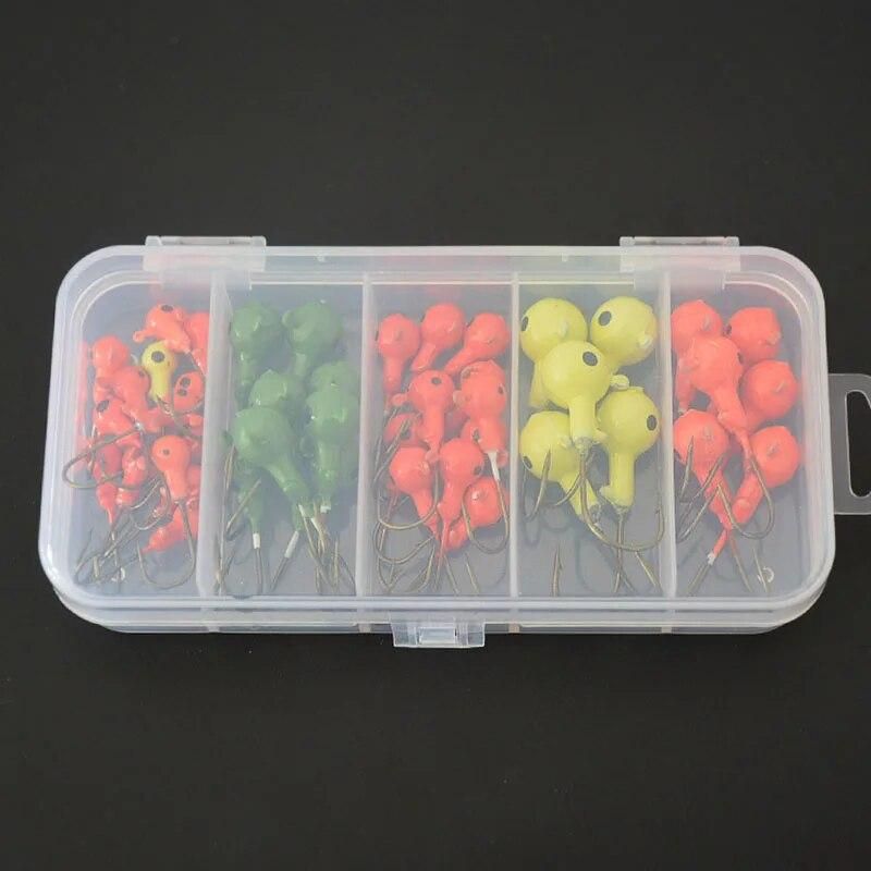 45Pcs/Lot 5 Specifications Anti-Corrosion Bait Tackle Accessories Fishing Hook High Quality Tackle  Lead Hooks Set