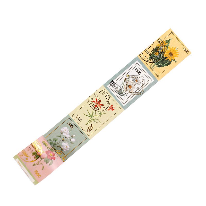 10pcs 1lot Decorative Adhesive Tapes Gold Angel Flowers