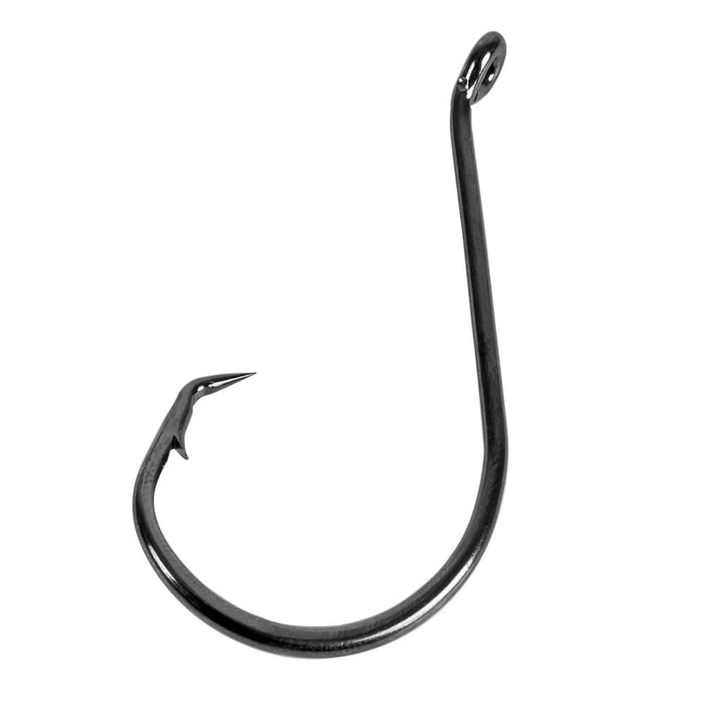 75pcs/box Offset Circle Hooks Assortment High Carbon Steel Fishing Hooks