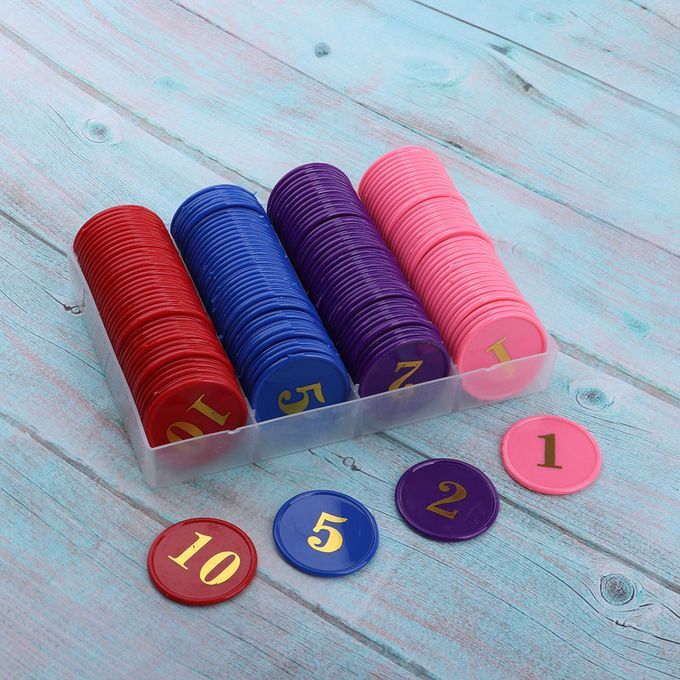2x 160pcs Board Game Poker Chips Casino Game Recreation Money Chips