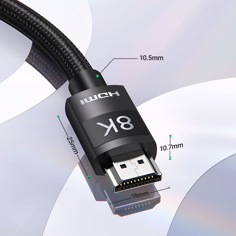8K HDMI 2.1 Cable HD 8K@60Hz High Speed 48Gbps EARC HDR 0.5M