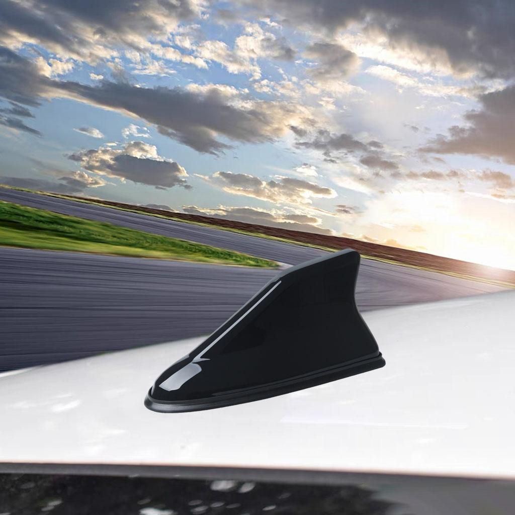 Shark Fin Antenna Universal Car Replacement AM FM Black