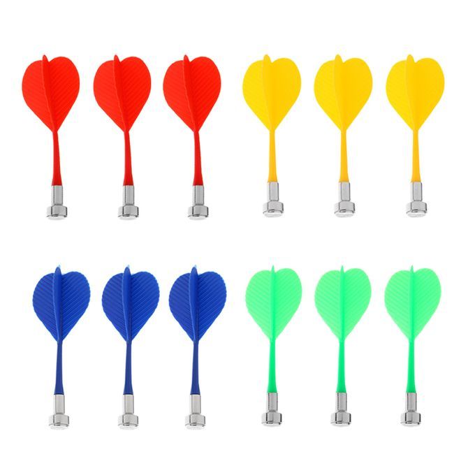 12 Pieces Colorful Magnetic Darts Safety Replacement Dart Indoor Game