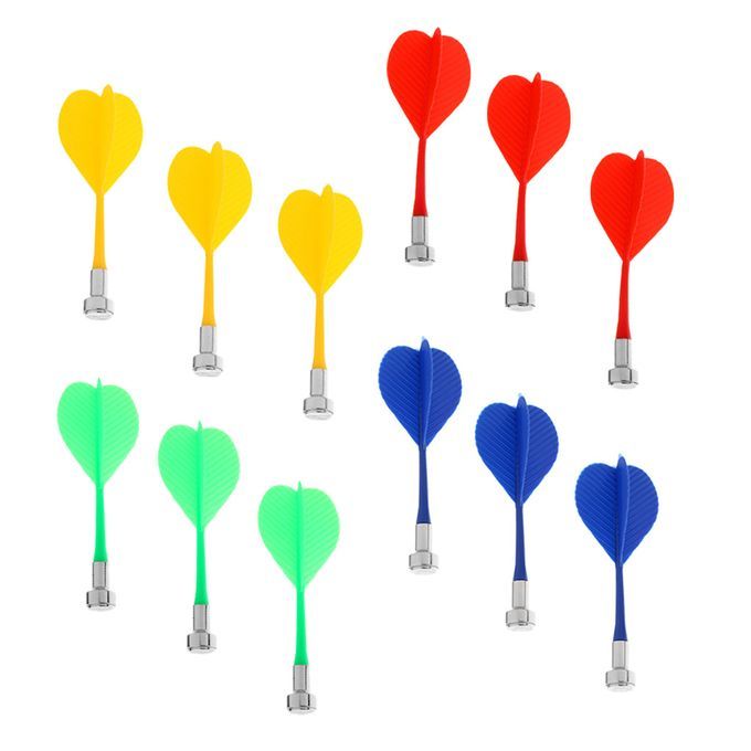 12 Pieces Colorful Magnetic Darts Safety Replacement Dart Indoor Game