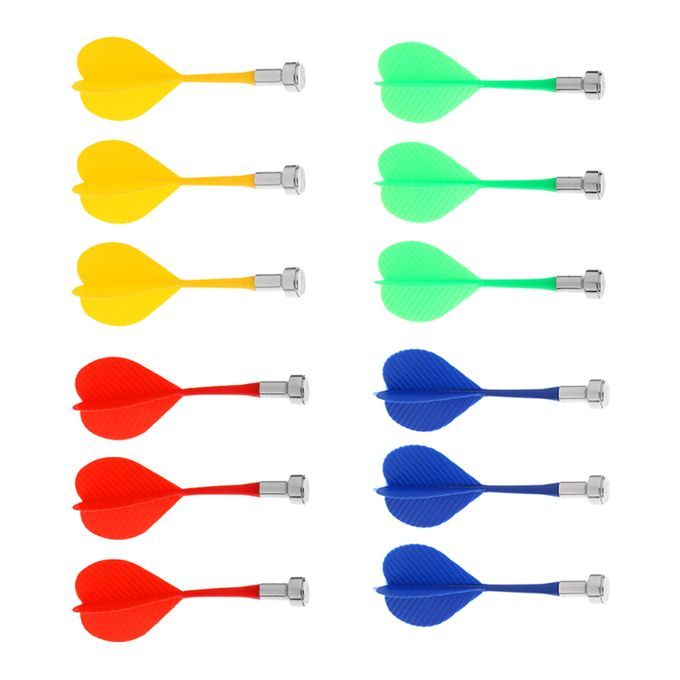 12 Pieces Colorful Magnetic Darts Safety Replacement Dart Indoor Game