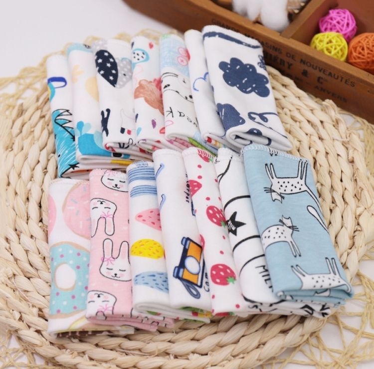 10 PCS Baby Cotton Saliva Handkerchief