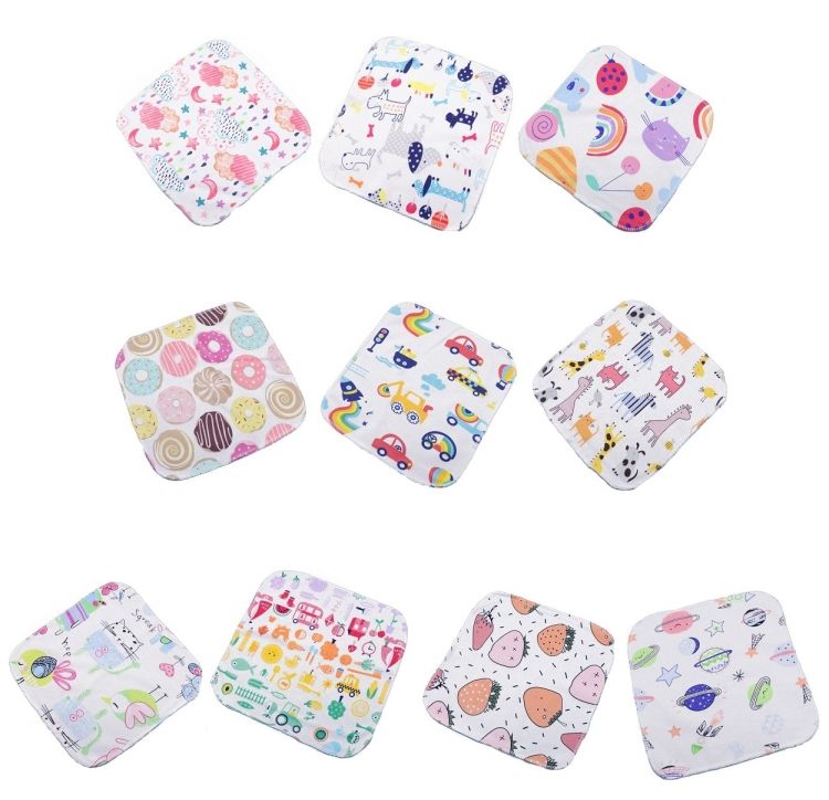 10 PCS Baby Cotton Saliva Handkerchief