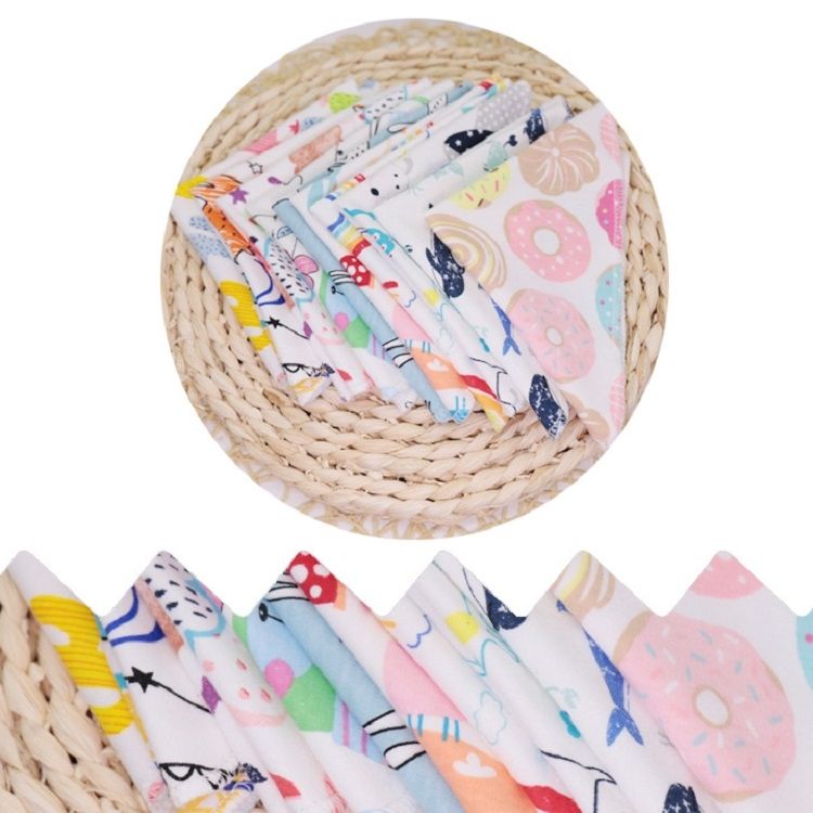 10 PCS Baby Cotton Saliva Handkerchief