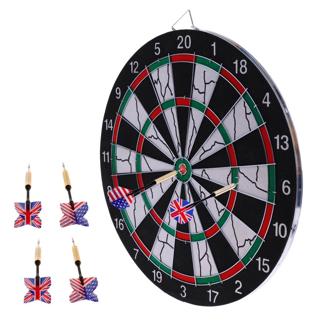Pro 15 Doublesided Dart Board Dart Game Accessories With 6 Brass