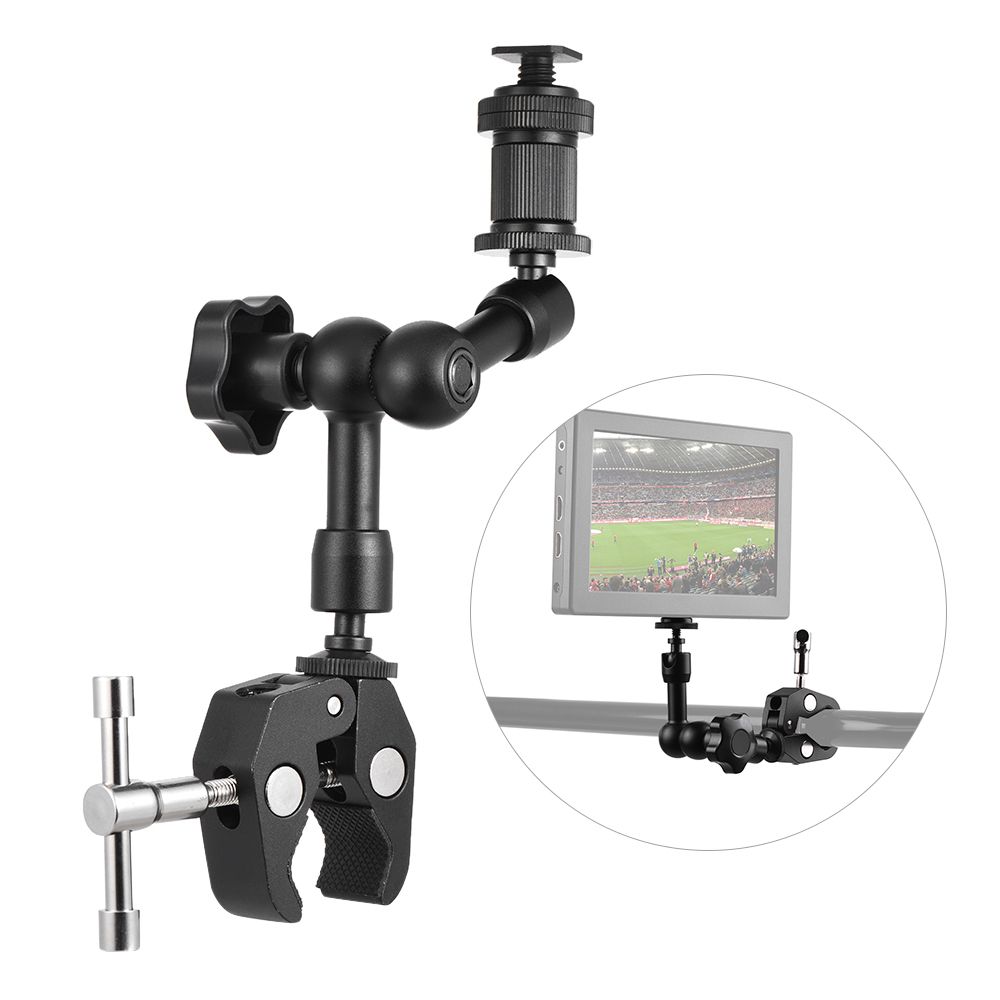 7inch Friction Arm Super Clamp Mount Adjustable Articulating