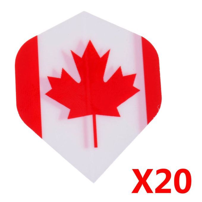 20 Pieces Standard Dart Flights Professional Durable PET Canada