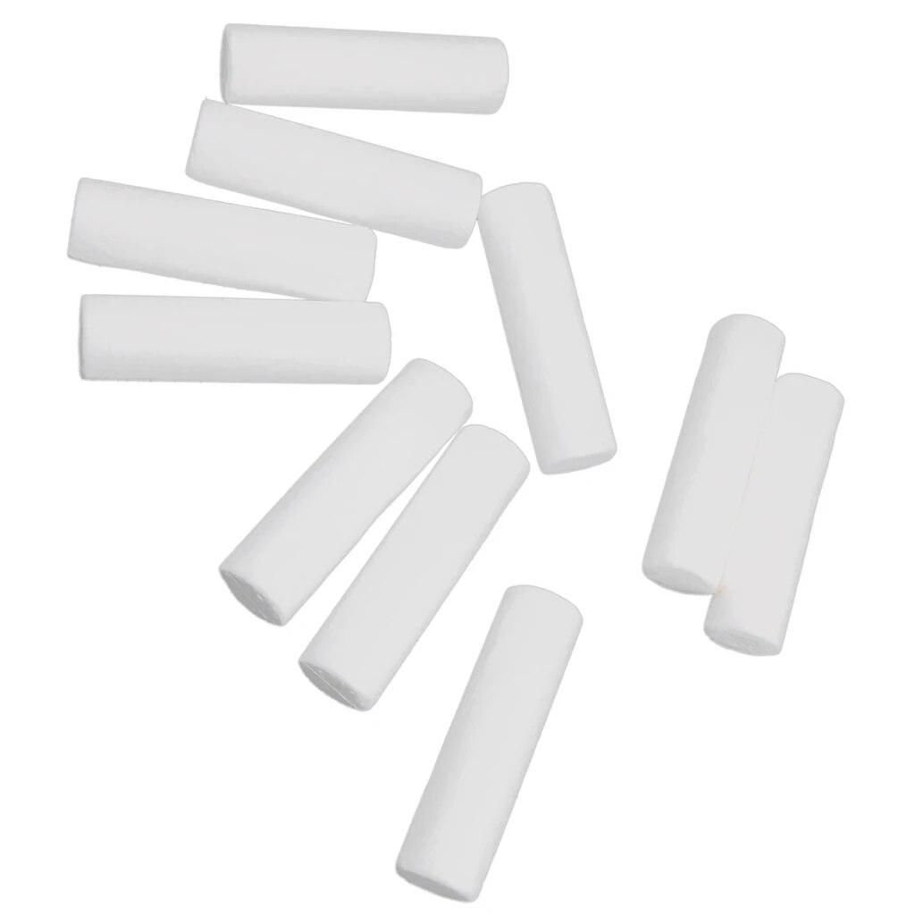 Pack of 10 White Modelling Craft Polystyrene Foam Styrofoam Cylinder Pillar 12cm Ornaments DIY Kids Craft